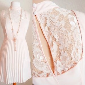 Brand new floral laced back shiffon dress